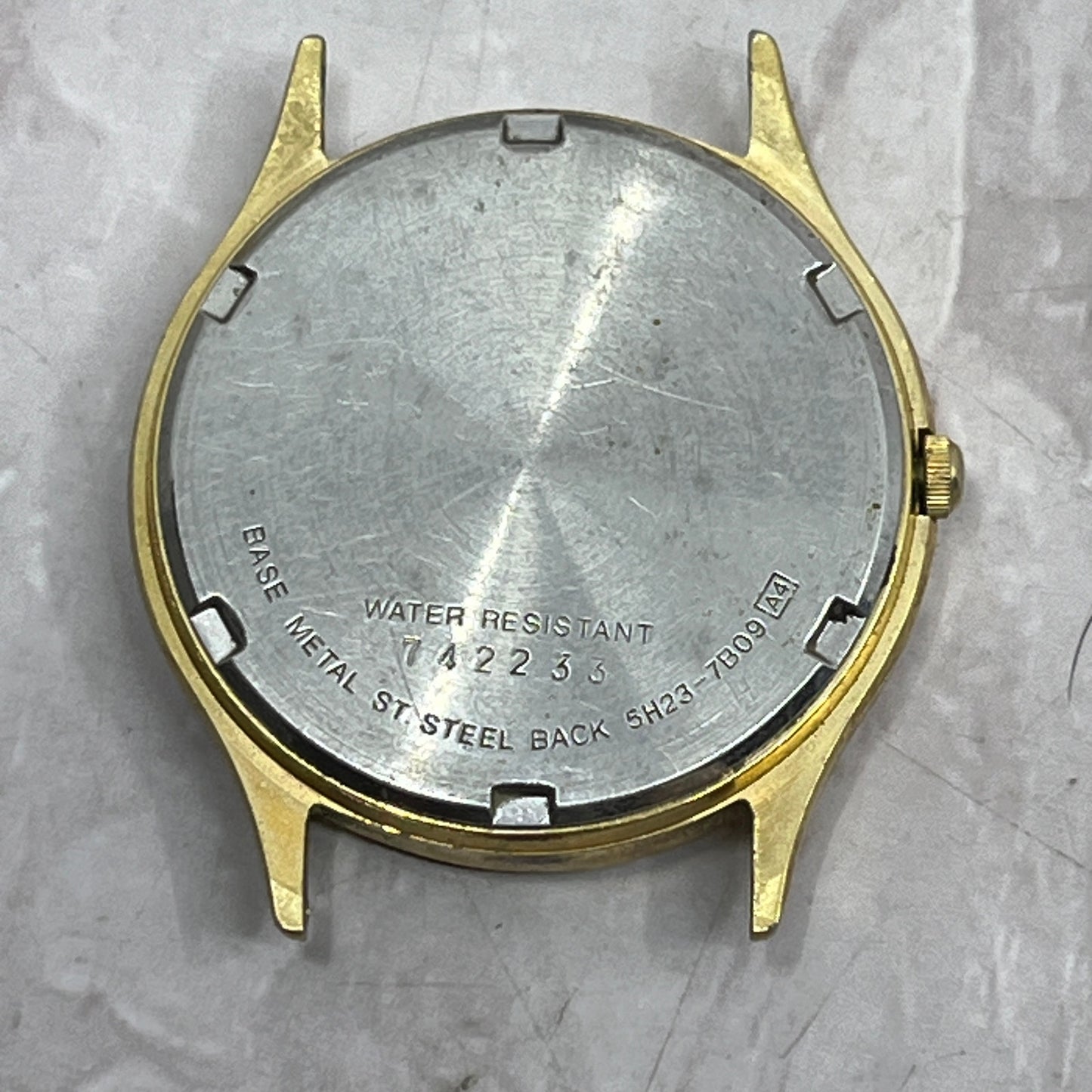 Vintage Seiko Quartz SQ Day Date Mens Watch 5H23-7B09 No Band, Untested SE5