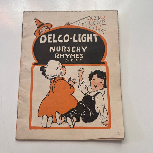 c1920 Delco-Light Nursery Rhymes by E.L.C. Mini Advertising Booklet AJ4-M8