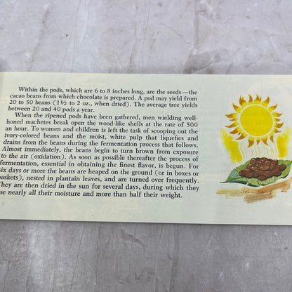 1970 The Story of Chocolate and Cocoa - Hershey Promo Booklet TH9-LX1