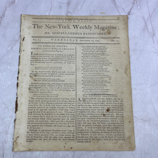 1795 Sep 23 - New York Weekly Magazine - History of Donna Elvira De Suarez D22