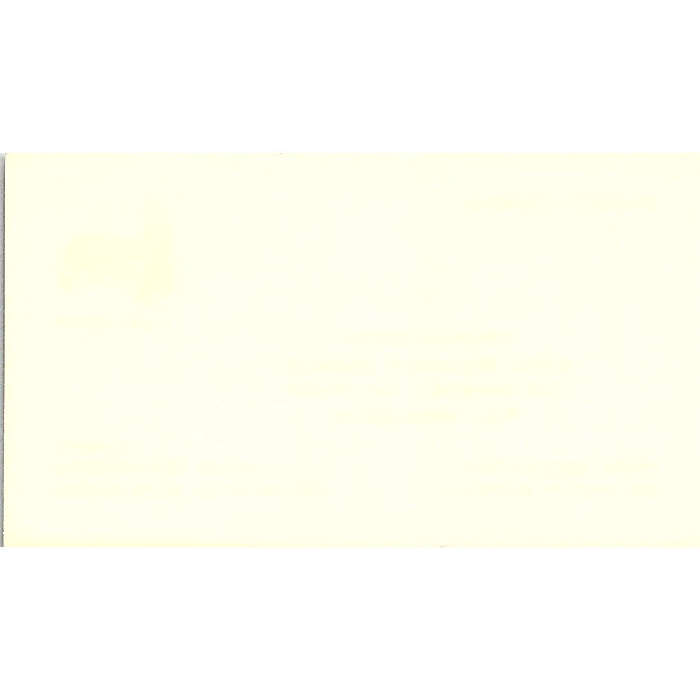 Angel's Assemblers Upholstering Los Angeles CA Vintage Business Card SF3-B6