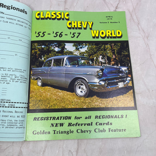 Golden Triangle Club - '55, '56, '57 Classic Chevy World Magazine - Apr 1979 M30