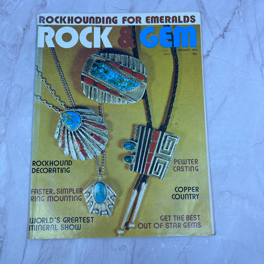 Rockhounding for Emeralds Pewter Casting - Rock & Gem Magazine - Jan 1975 M24