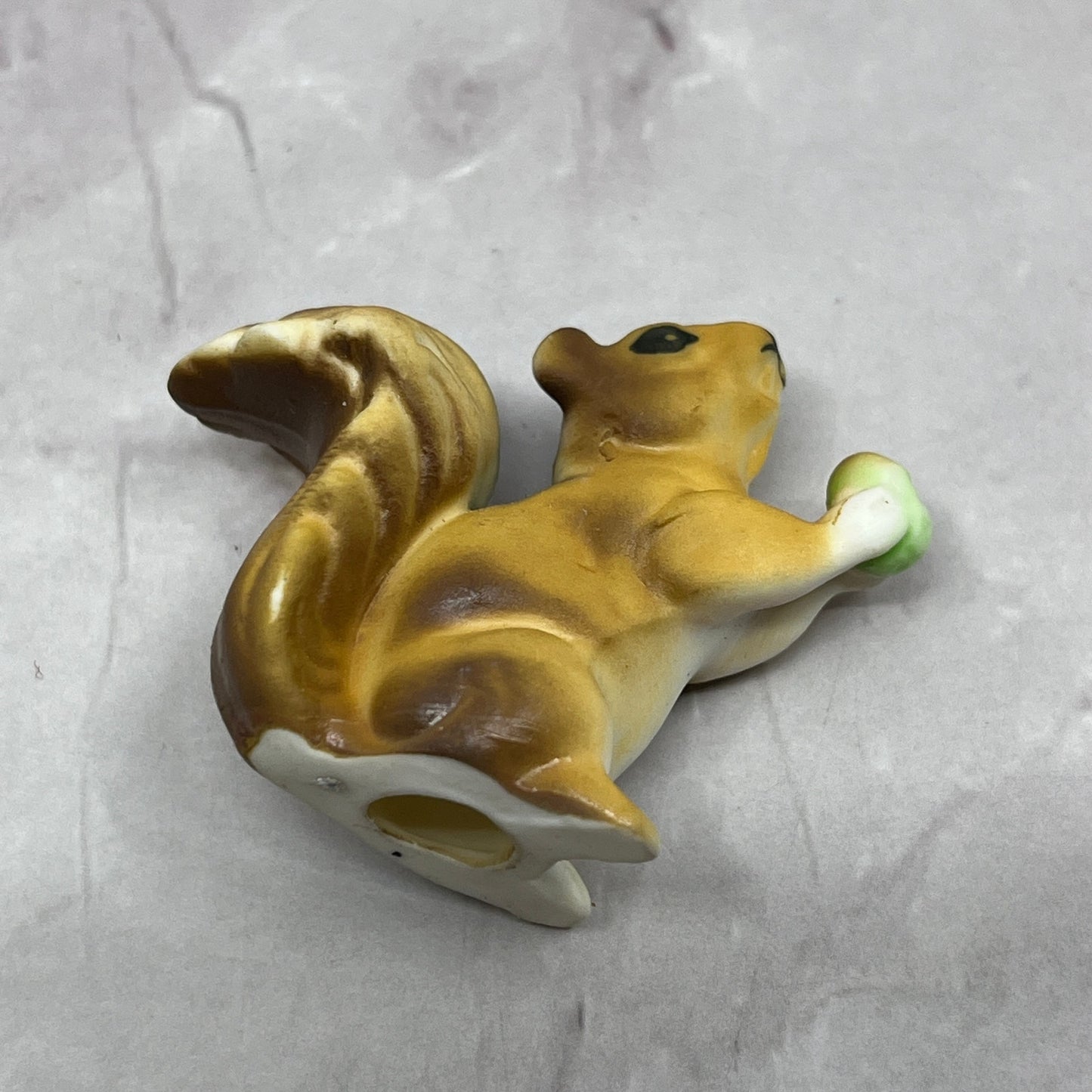 1950s Set of 2 Bone China Miniature Squirrel Figurines 1" & 1.25" SE2