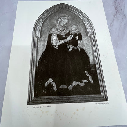 Gentile Da Fabriano Madonna and Child Lithograph 8.5x11.5" Art Print V20