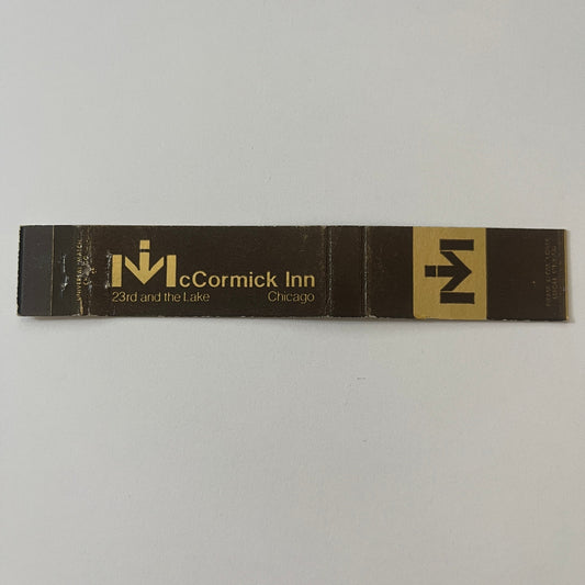 McCormick Inn 23rd and the Lake Chicago IL Vintage Matchbook TB6-MB2-9