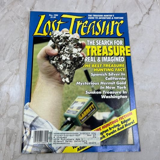 1986 Dec - Lost Treasure Magazine - Treasure Hunting Gold Prospecting M15