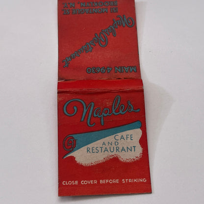 Naples Cafe & Restaurant 151 Montague St Brooklyn Matchbook Cover TB8-MB-12
