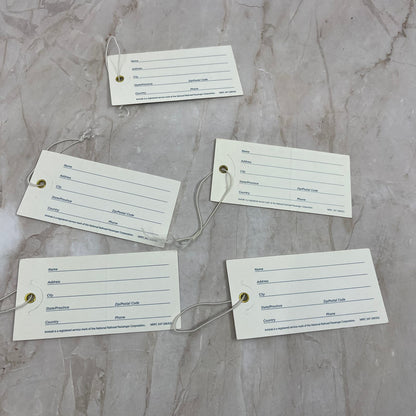 Lot of 5 Vintage Amtrak Luggage Tags Featuring US Tourist Attractions TF5-L3
