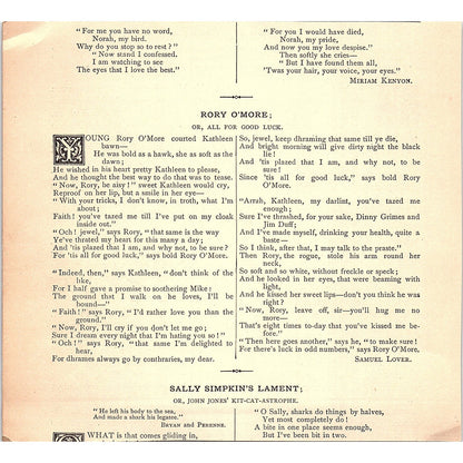 Salvation and Morality - David Swing 1884 Poem AG3-1