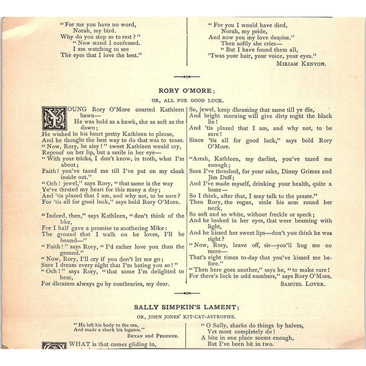 Salvation and Morality - David Swing 1884 Poem AG3-1