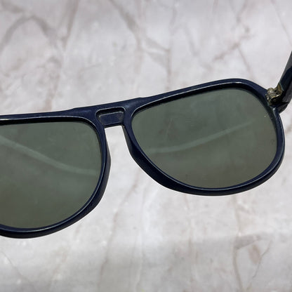 Vintage I Ski Sunglasses 70s Skybird Two Tone Blue Eyeglasses Japan SB8