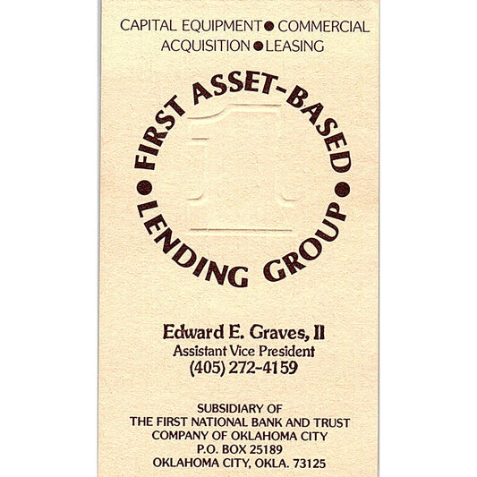Edward E Graves II First Asset-Based Lending Group Oklahoma City Card SD9-B4