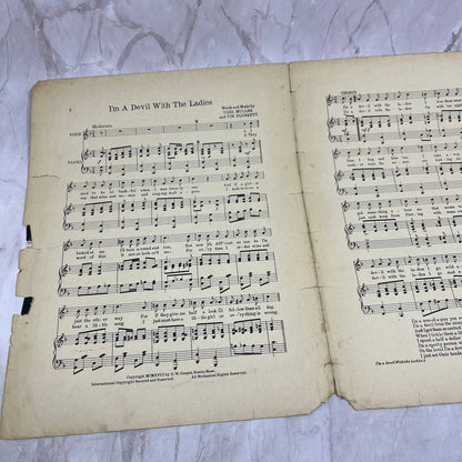 1918 I'm a Devil With The Ladies Carl Muller Vin Plunkett Sheet Music Ti5