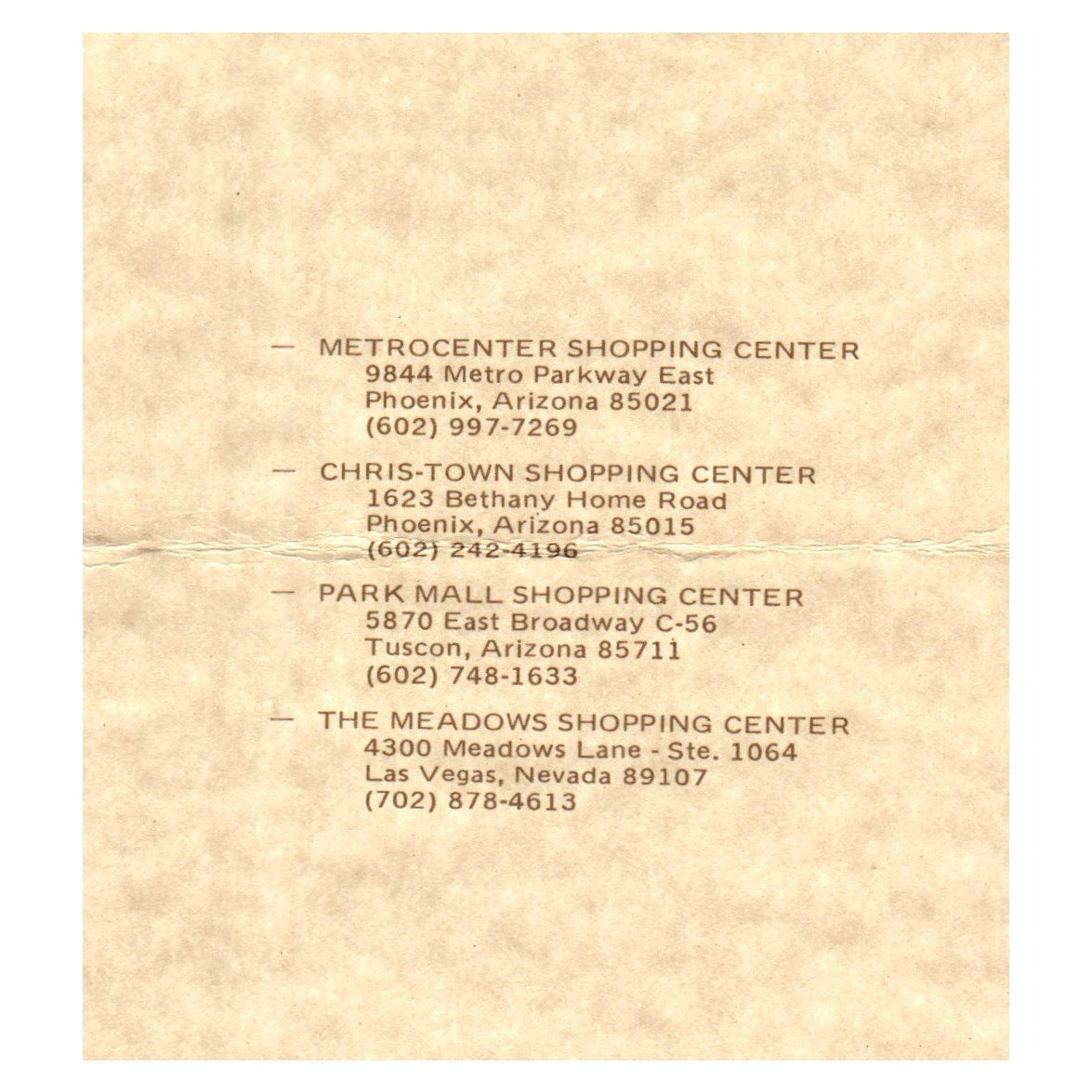 Craft Works Gallery Huntington Beach Lakewood CA Vintage Business Card SF3-B1