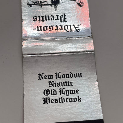 Alderson-Prentis New London Niantic Old Lyme Westbrook Matchbook Cover TB8-MB2-3