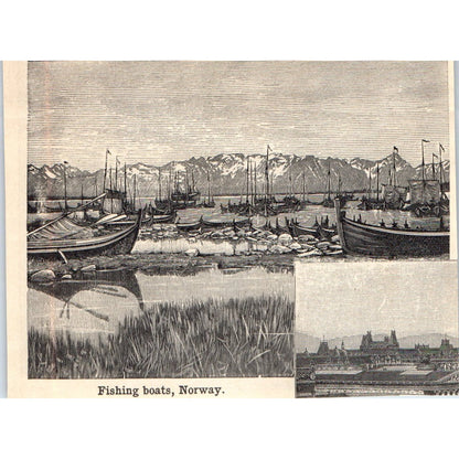 A Scene in Rotterdam 1901 Engraving AF2-A6