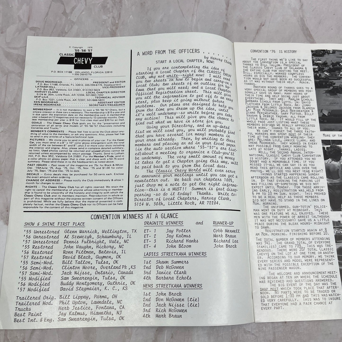 People's Choice Convention - '55, '56, '57 Classic Chevy World - Sep 1976 M29