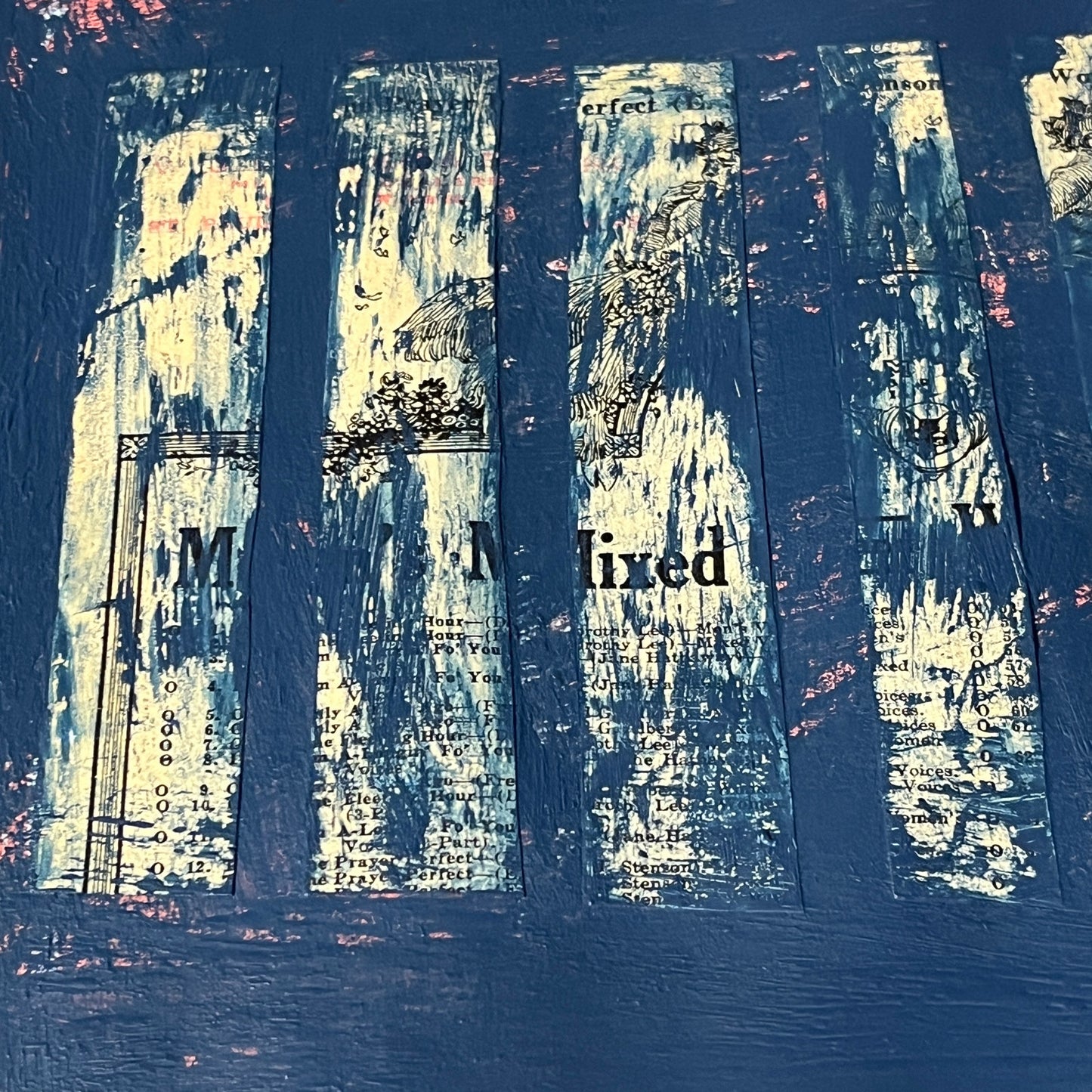 Original Mixed Media Abstract Art Painting 18x24 “Jellyfish" Signed