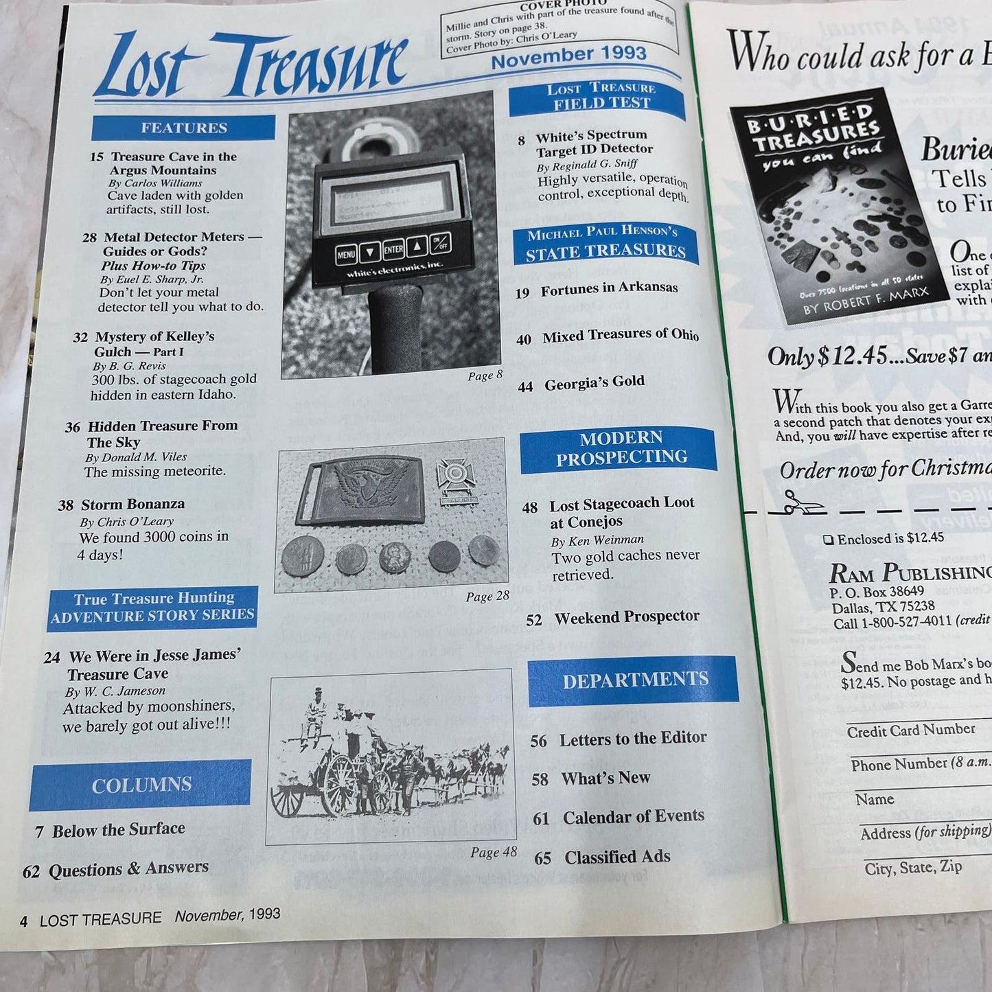 1993 Nov - Lost Treasure Magazine - Treasure Hunting Gold Prospecting M14