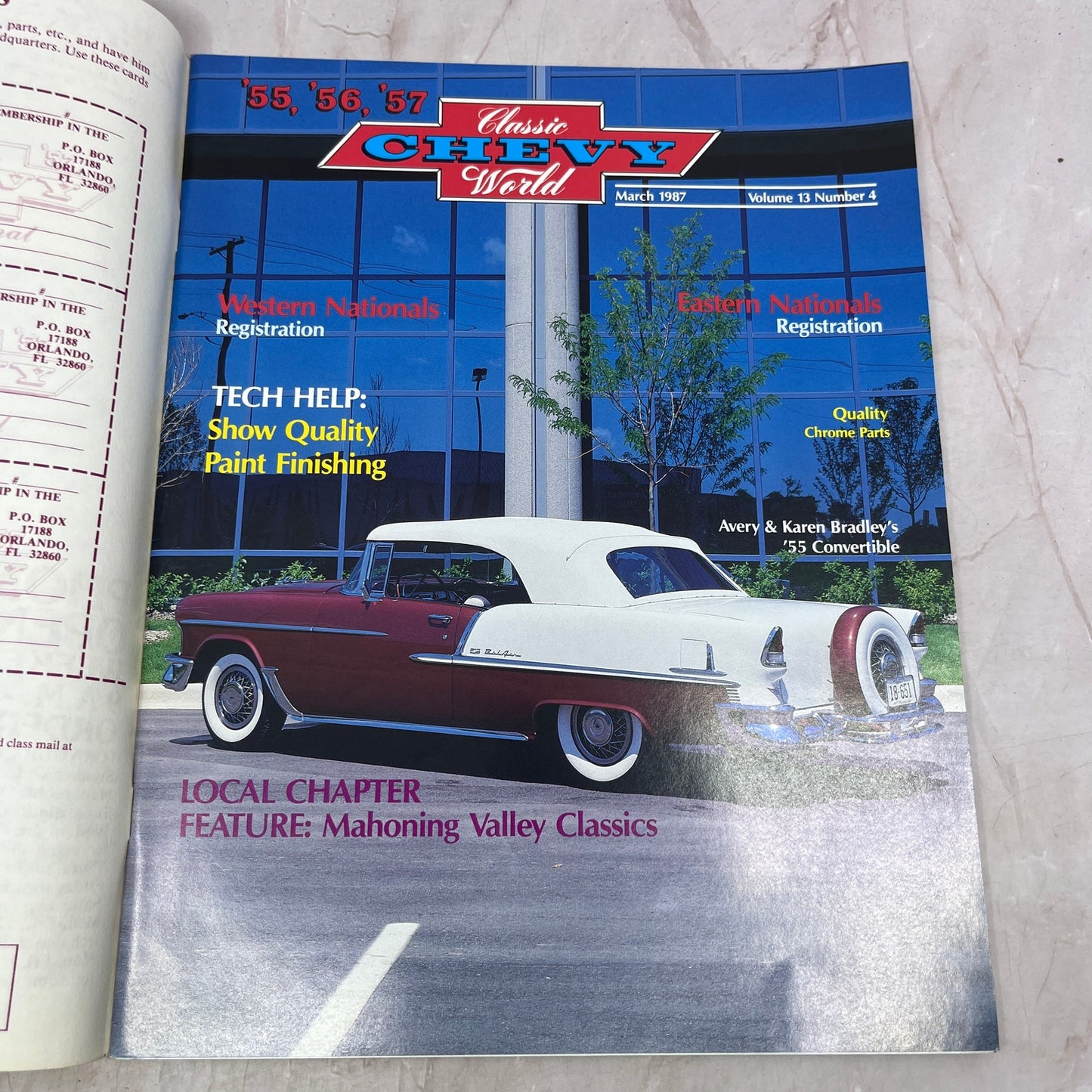 Paint Finishing - '55, '56, '57 Classic Chevy World Magazine - Mar 1987 M31