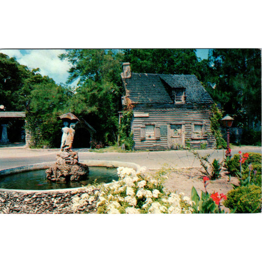 Oldest Wooden Schoolhouse in St. Augustine FL Vintage Postcard PD1