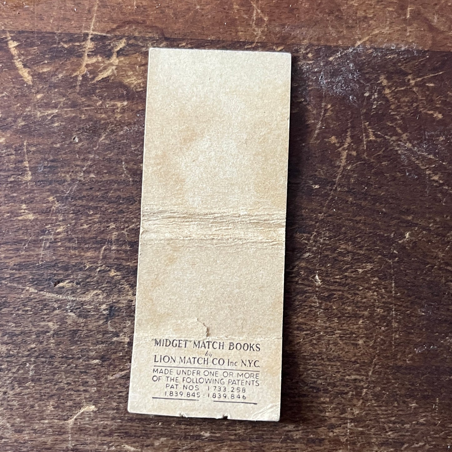The Brass Rail New York City Vintage Miniature Matchbook Cover TH2-Y4