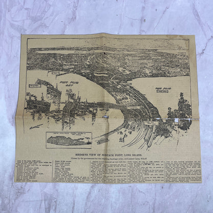 Birds Eye View of Montauk Point Long Island NY 1898 Newspaper Ad AF2