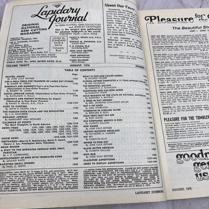 Thunderegg Eugene Oregon - Lapidary Journal Magazine - Aug 1976 M23