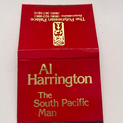 The Polynesian Palace Al Harrington South Pacific Man Matchbook Cover TB8-MB-5