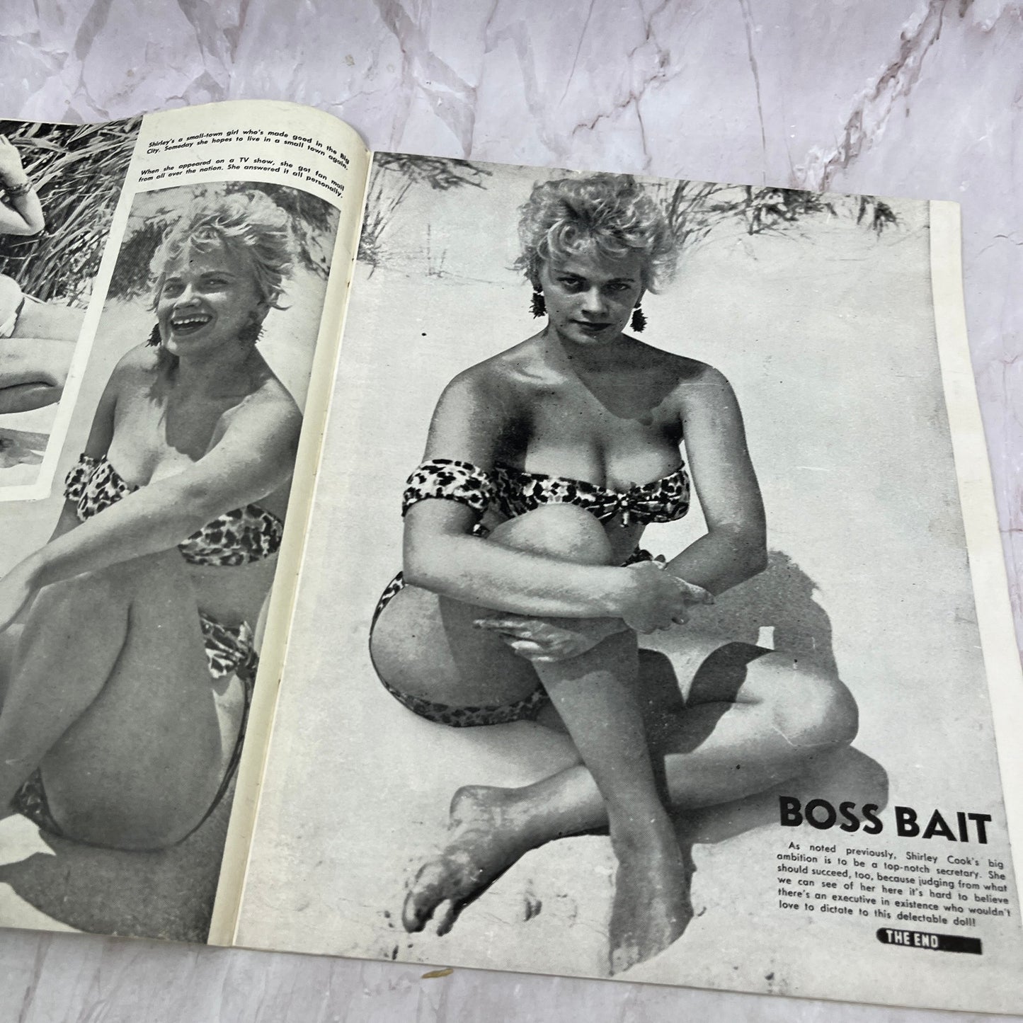 1955 Peep Show Vol 1 No 22 Summer Large Format Pin-up Burlesque Magazine TK3