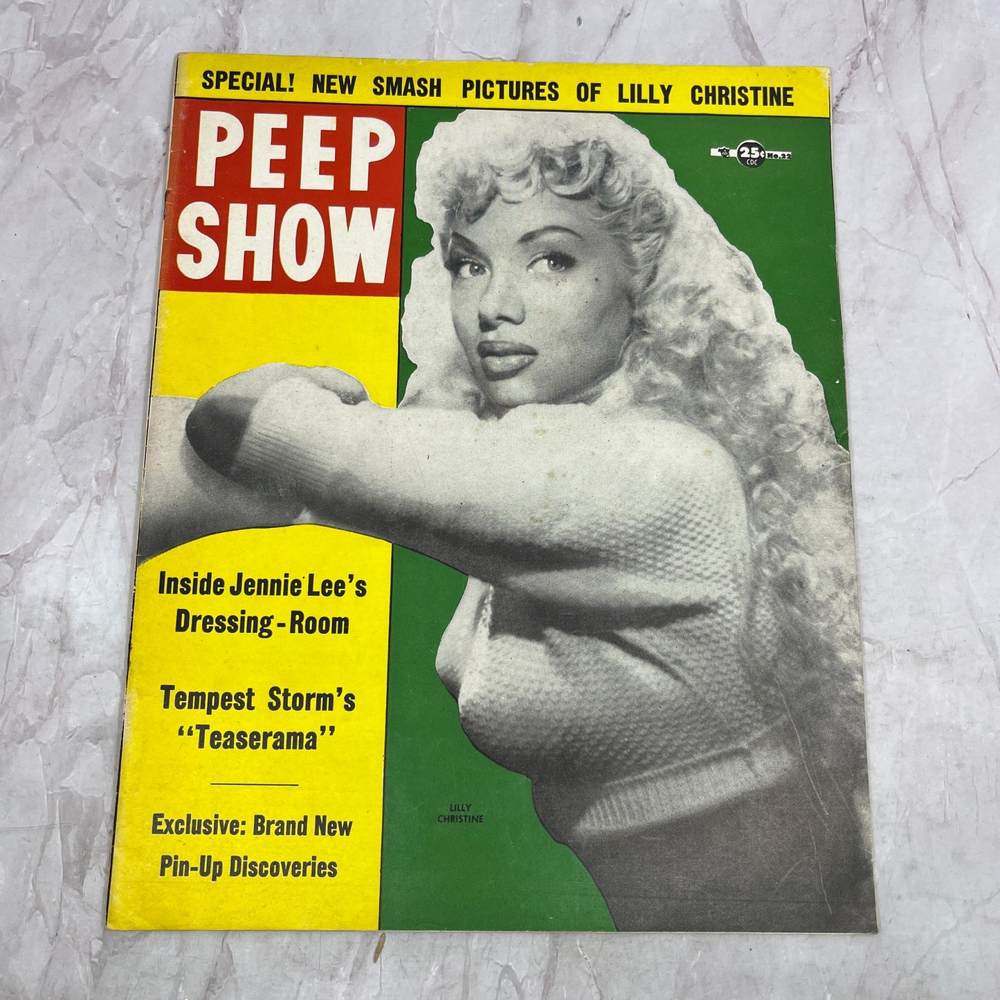 1955 Peep Show Vol 1 No 22 Summer Large Format Pin-up Burlesque Magazine TK3