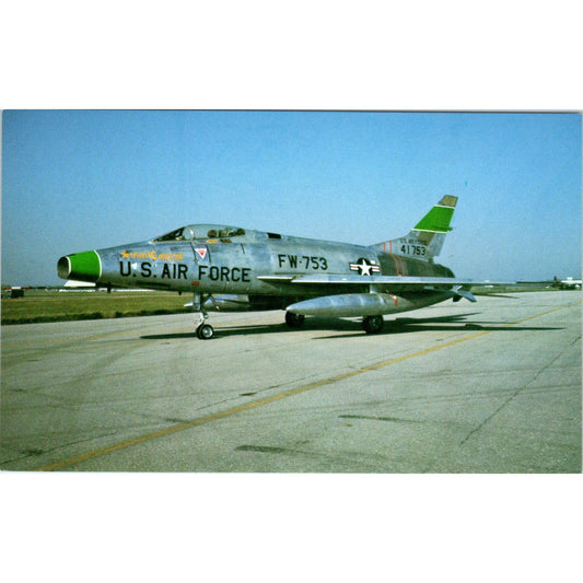 North American F-100C Super Sabre Vintage Postcard PC19