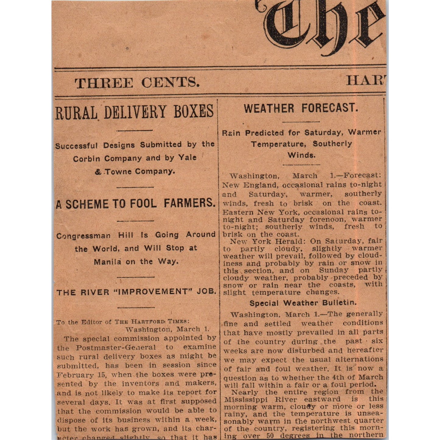The Grand-Duc Hat Horsfall & Rothschild Clothiers Hartford 1901 Ad AD8-H2