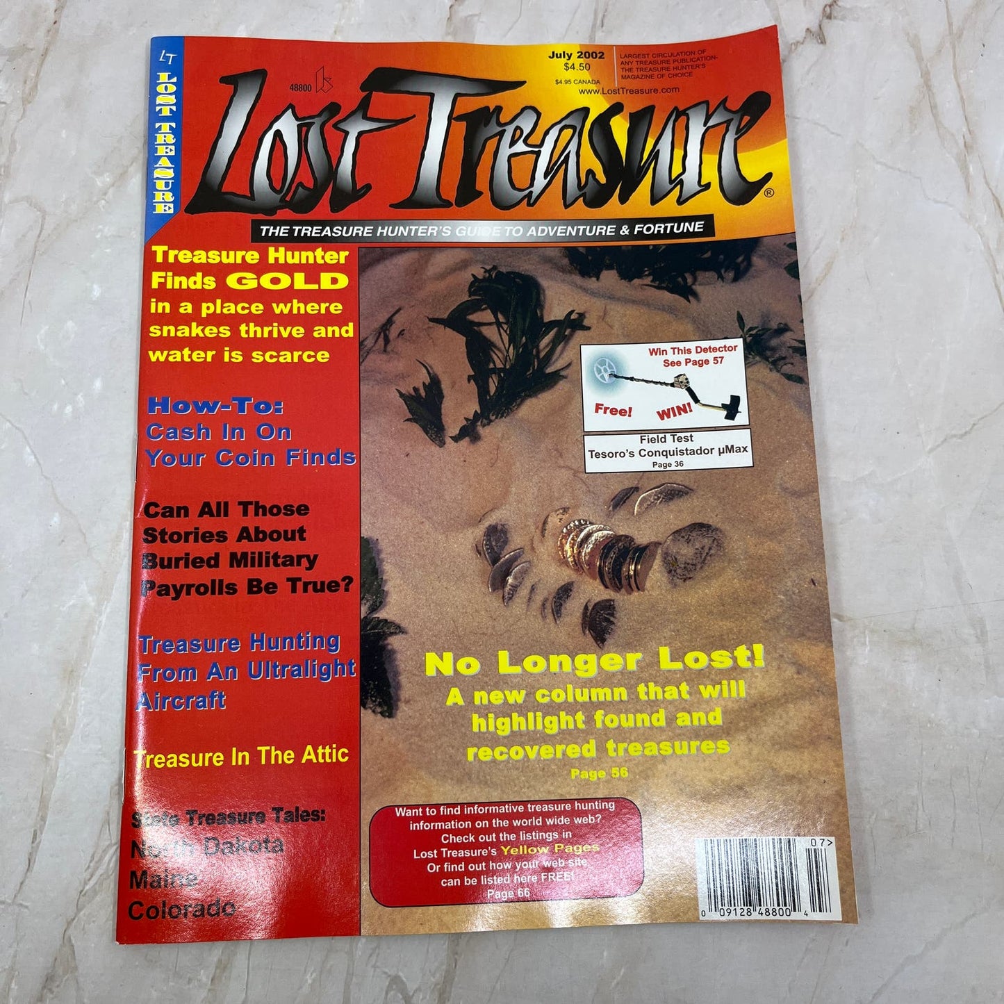 2002 July - Lost Treasure Magazine - Treasure Hunting Gold Prospecting M14