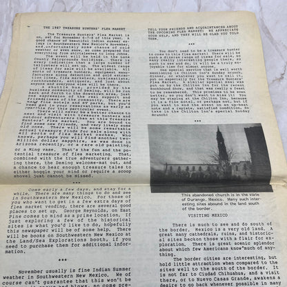 1987 Treasure Hunters Flea Market News Newsletter Paper Deming NM M20