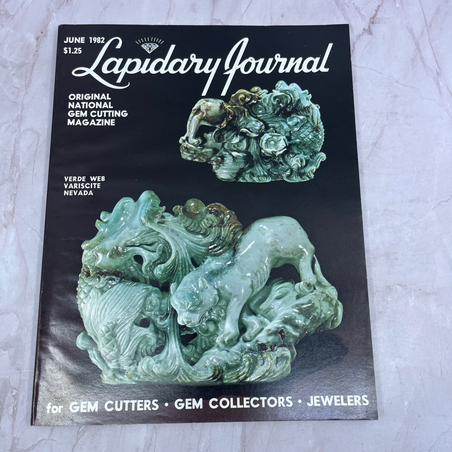 Verde Web Variscite Nevada - Lapidary Journal Magazine - Jul 1982 M25