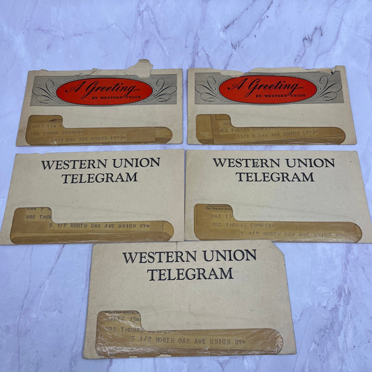 Howard Confer Honolulu to Mrs Thomas Confer NY 1940s Lot of 5 Telegrams TH2-MI1