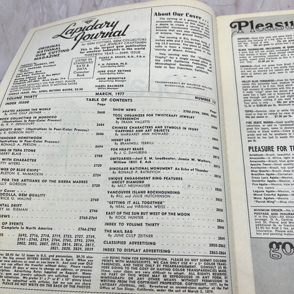 Ground Lizard in Chrysocolla - Lapidary Journal Magazine - Mar 1977 M28