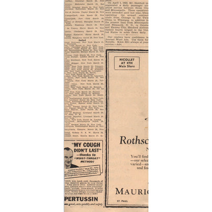 Westinghouse Mazda Lamps 49" 1935 Minneapolis Journal Advertisement AE7-N9