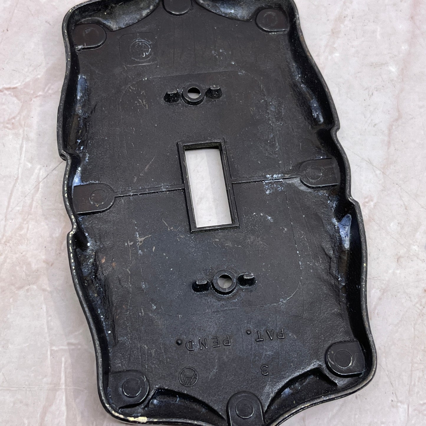 Vintage Amerock Carriage House Brass Outlet Switch Cover TF4