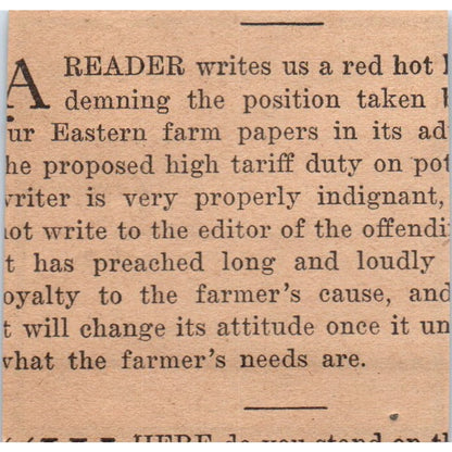 Reading Bone Fertilizer Co Reading PA 1922 Magazine Ad AF2-S8