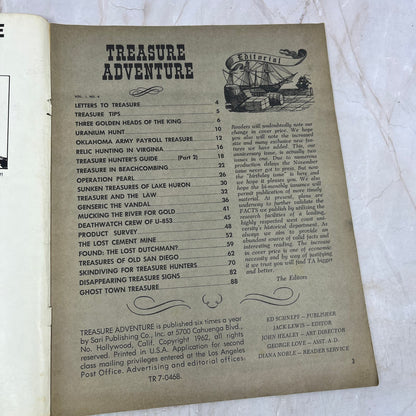 1962 Vol 1 No 4 - Treasure Adventure Magazine - Skindiving Treasure Hunters M18