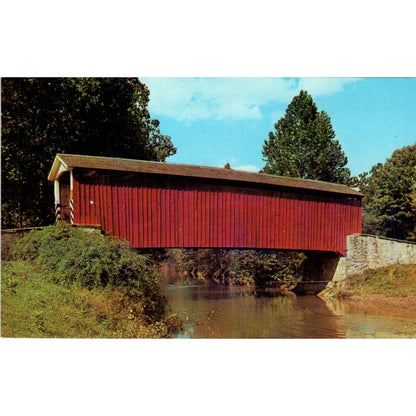 Johnson's Mill Bridge Marietta PA Covered Bridge Postcard PC3