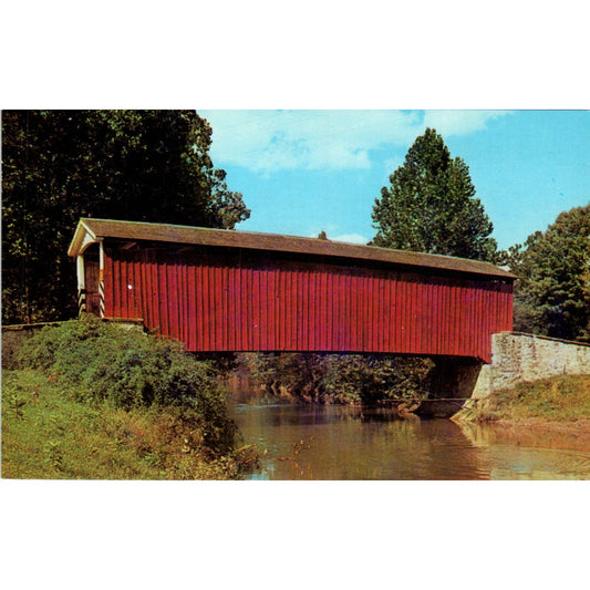Johnson's Mill Bridge Marietta PA Covered Bridge Postcard PC3