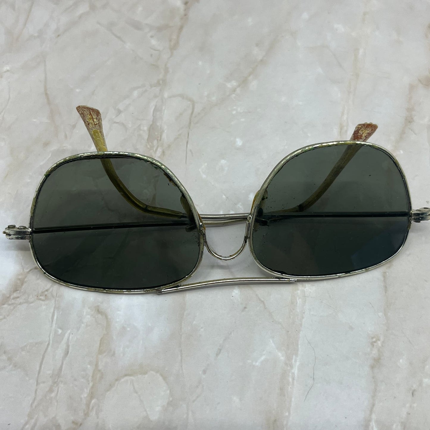 Retro Men’s Chrome Aviator Sunglasses Eyeglasses Frames TD7-G1-9