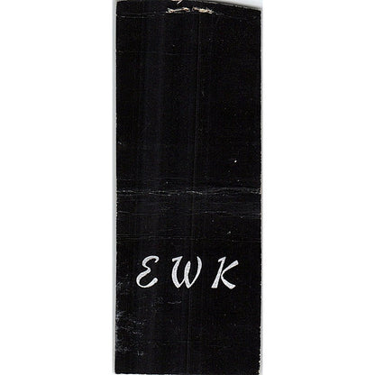 "EWK" Monogrammed Custom Vintage Matchbook Cover SF3-Y2