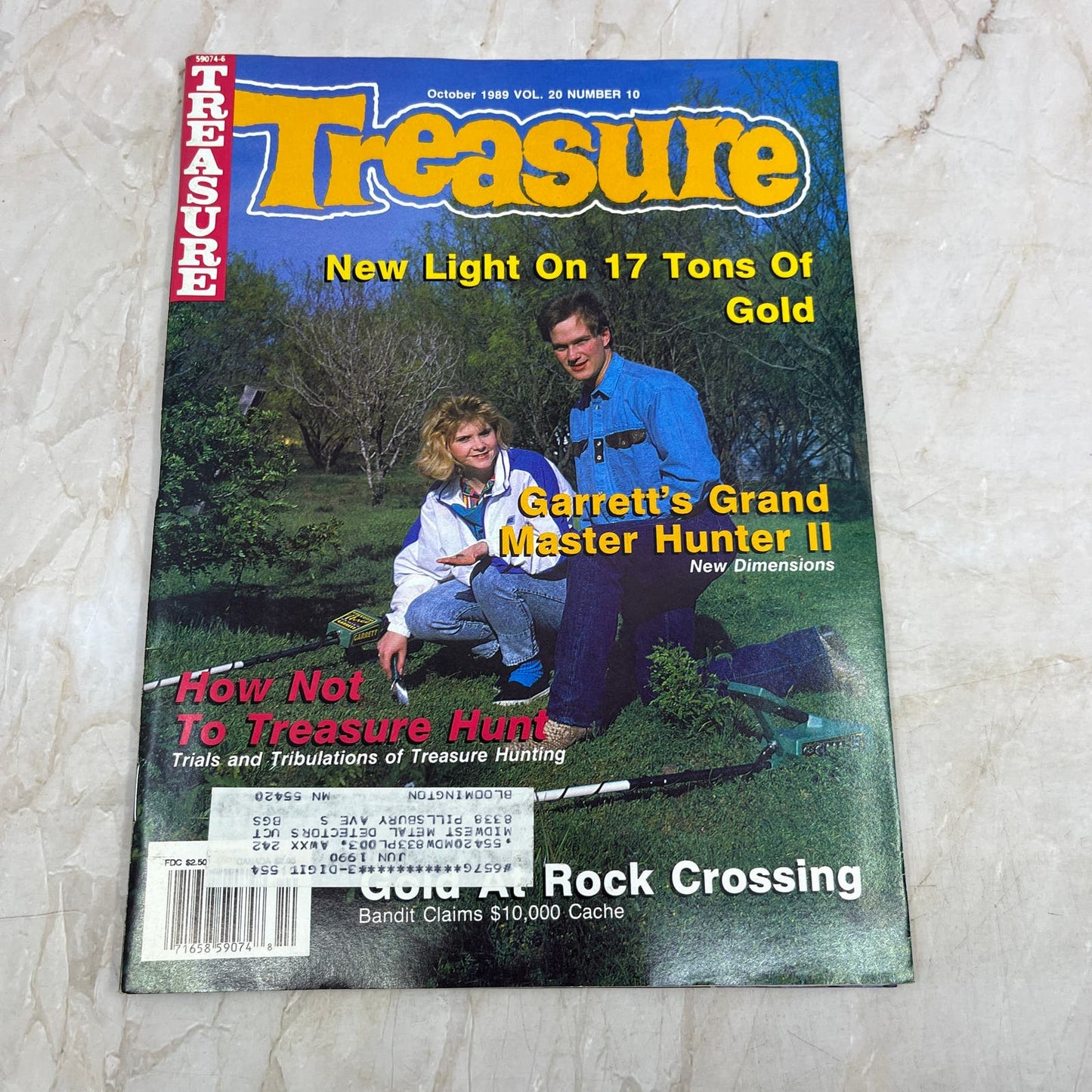 1989 Oct - Treasure Magazine - Treasure Hunting Prospecting Metal Detector M16