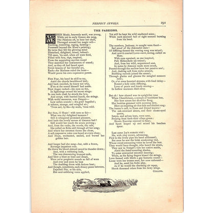 The Passions - Collins 1884 Poem TA5-CJ-5