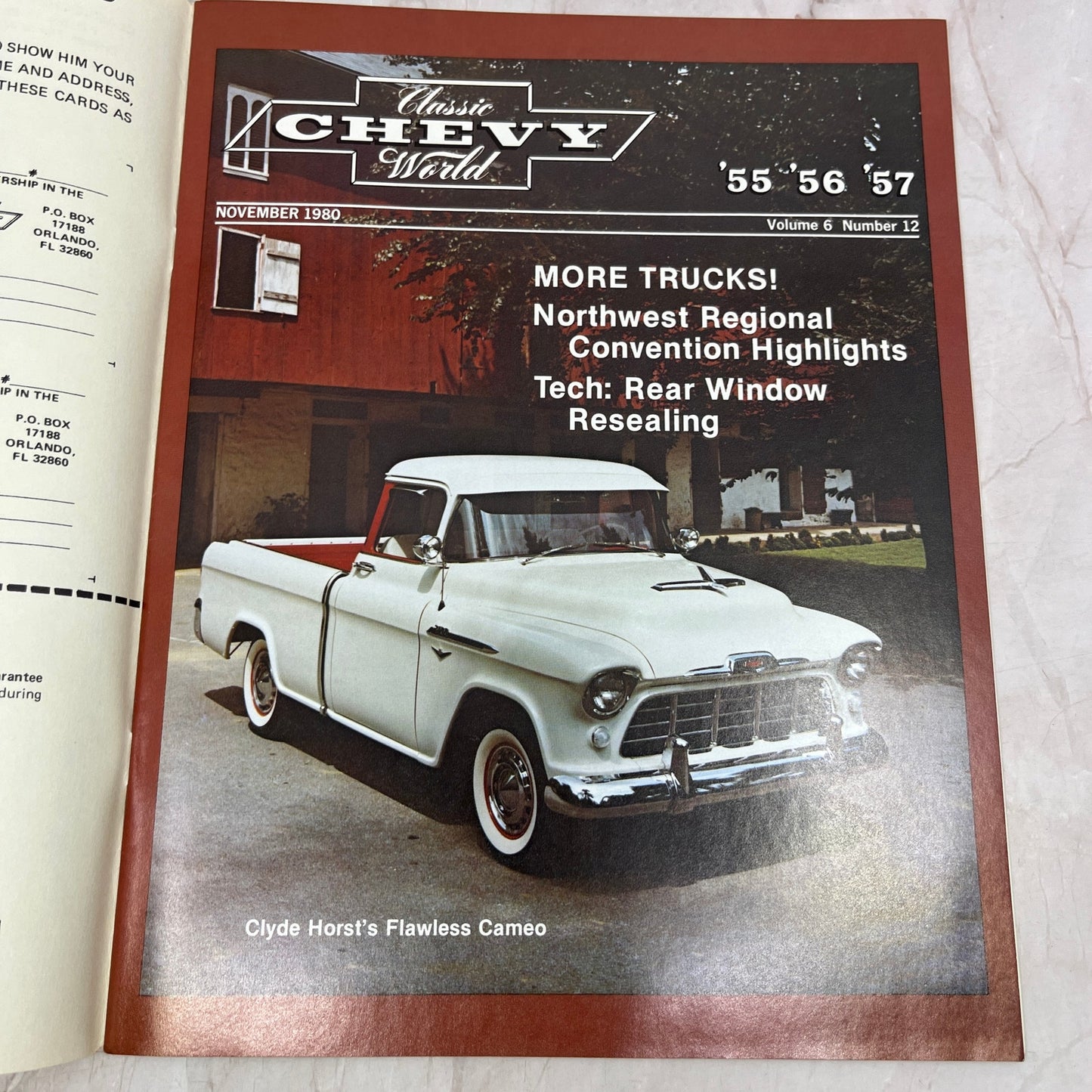 Rear Window Resealing - '55, '56, '57 Classic Chevy World Magazine Nov 1980 M30